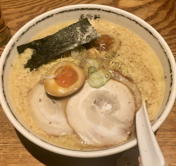 「玉子とじラーメン+煮卵」@萬珍軒の写真