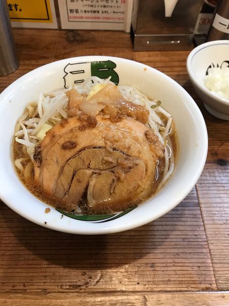 「雷そばミニ、やくみ」@雷 千葉駅前店の写真