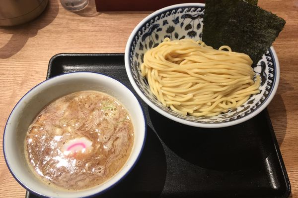 「濃厚煮干しつけそば」@中華そば 勝本の写真