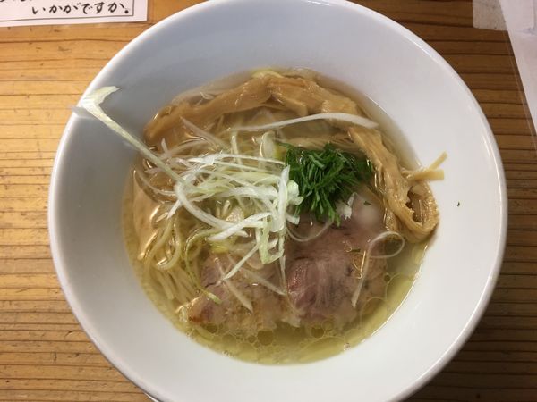 「鶏塩」@麺蔵 あつおの写真