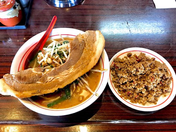 「太肉台湾+辛うまミンチ増量」@らーめん 江楽の写真