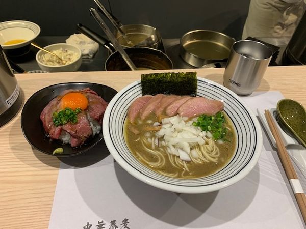 「限定極煮干中華+肉丼」@清湯醤油 ほし乃の写真