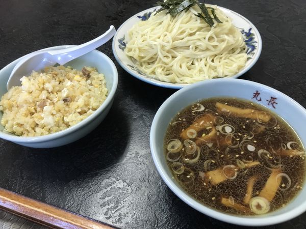 「半チャンつけ (大盛)」@丸長 宮原店の写真