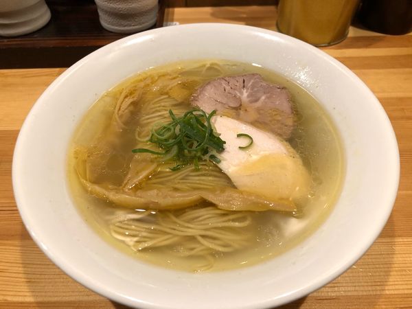 「塩そば」@自家製麺 竜葵の写真