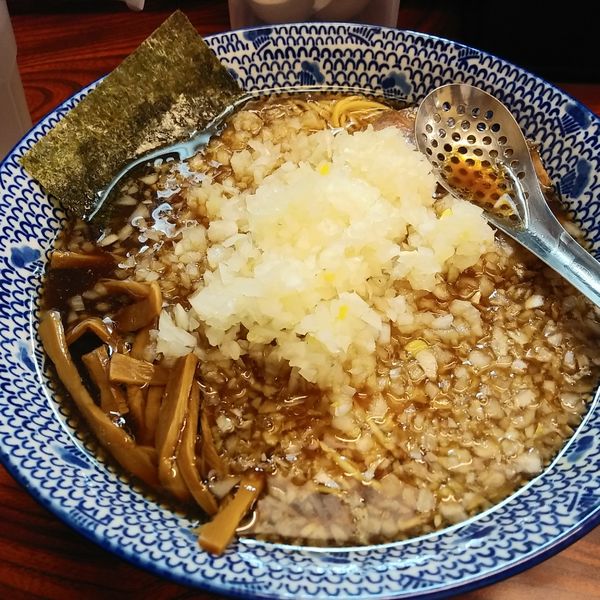 「薬味ラーメン特大」@びんびん亭 府中店の写真