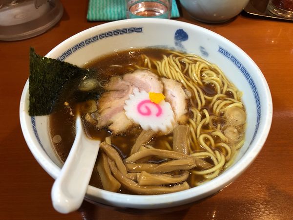 「らーめん醤油」@たけちゃんにぼしらーめん 調布店の写真