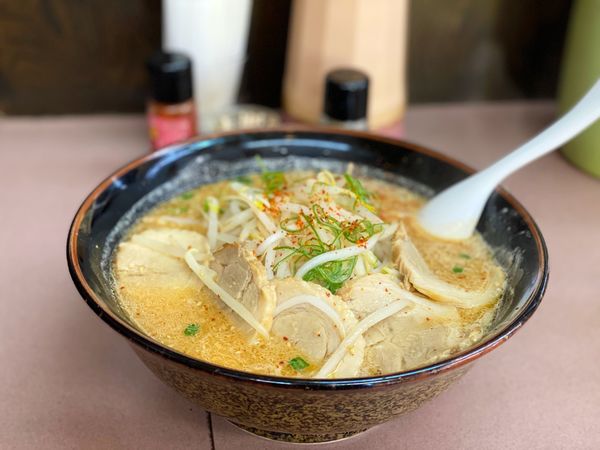 「味噌チャーシュー麺5枚」@くるまやラーメン 熱海多賀店の写真