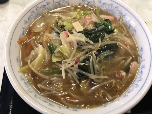「餡掛けラーメン（大盛）￥800」@大衆食堂 百万石の写真