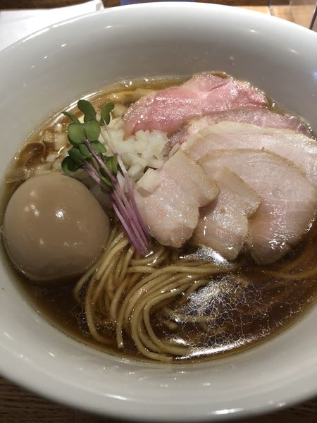 「特製煮干＋和え玉（煮干）」@中華そば 麺壁九年 本店の写真