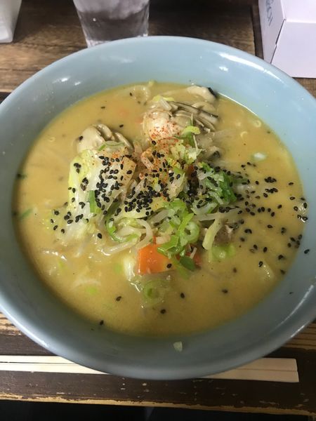 「カキみそらーめん」@九州大分ラーメン 麺恋亭 中華街店の写真