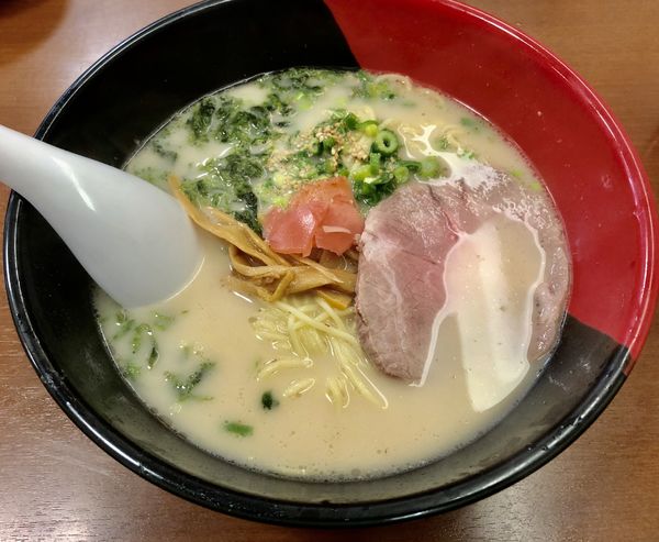 「アゴ出汁(570円)+替玉赤麺(120円)」@西海製麺所 稲城若葉台店の写真