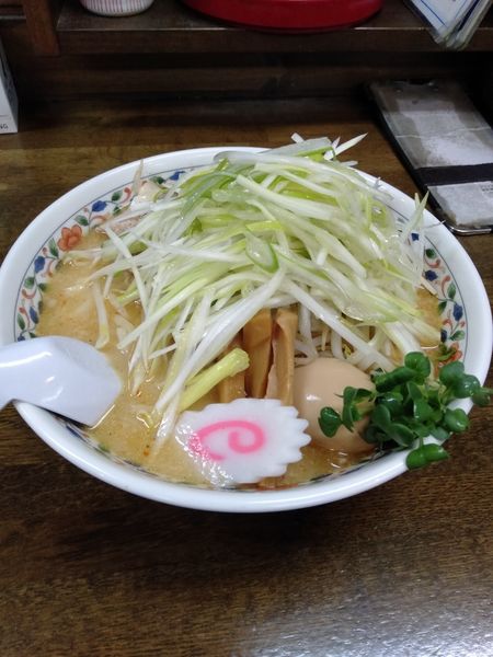 「山形味噌ネギらーめん」@らーめん ちゃあみい 天童店の写真