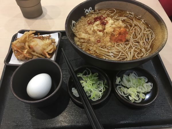 「朝食そば(360¥)」@ゆで太郎 牛久栄町店の写真