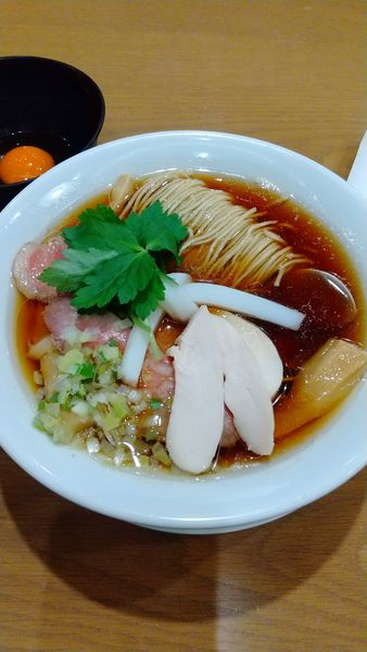 「蛤·鶏·煮干しのトリプルSOBA」@むぎとオリーブ さいたま新都心店の写真