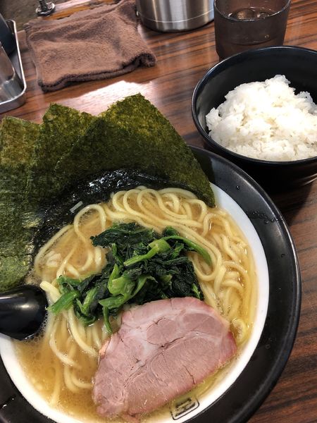 「太麺700円＋海苔＋ライス（無料）」@百麺 中目黒店の写真