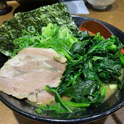 ラーメン並　ほうれん草ネギトッピング