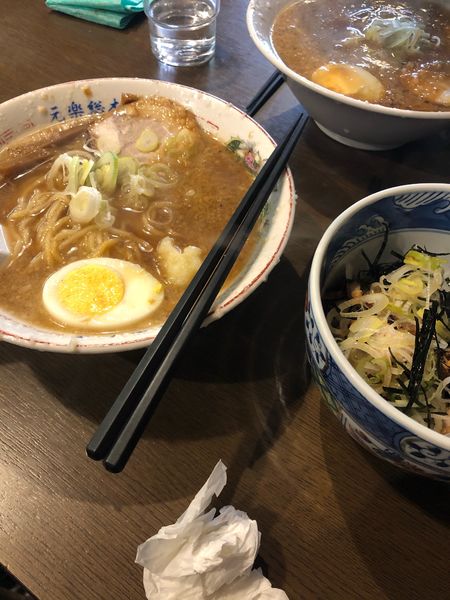 「元ラーメン　セット」@蔵前元楽 総本店の写真