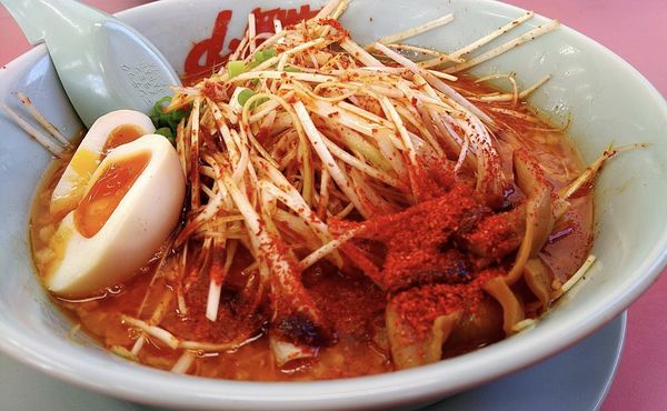 「ウルトラ激辛ラーメン」@ラーメン山岡家 岩手盛岡店の写真