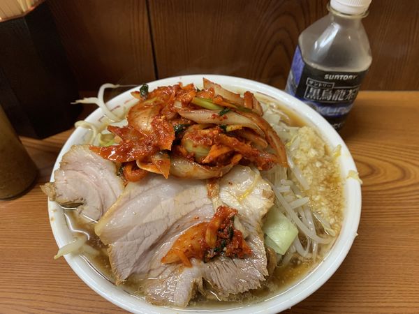 「小ラーメン　キムチ」@ラーメン二郎 亀戸店の写真