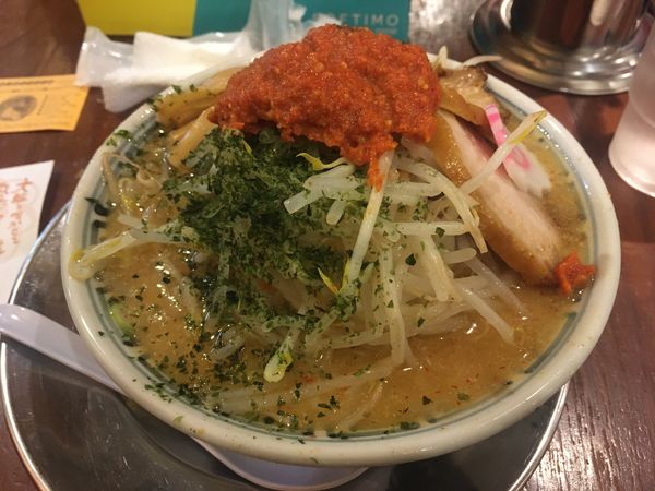 「からし味噌らーめん　850円」@ちゃーしゅうや武蔵 ピオニウォーク東松山店フロア1Fの写真