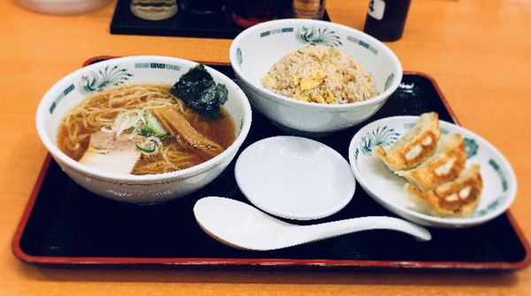 「ラ・餃・チャ（固め￥580）」@日高屋 浅草雷門店の写真