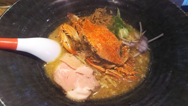 「カニ味噌らーめん（限定）」@中華そば 鷸の写真