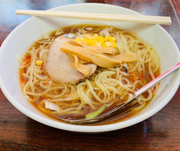 「ラーメン（￥450）＋半ライス（￥110）」@メルシーの写真