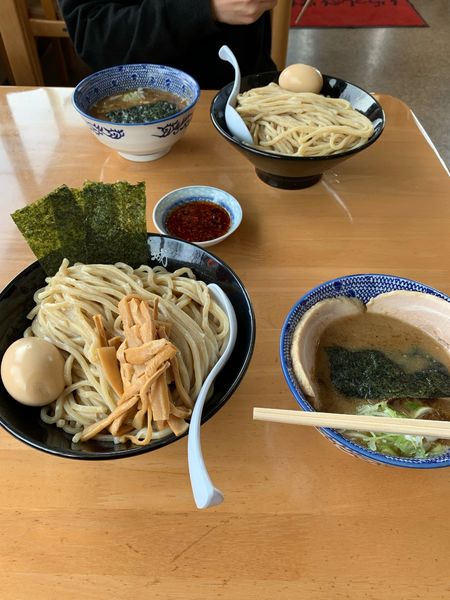 「こってり大、参城盛、のり、マーラー」@つけめん 参城の写真