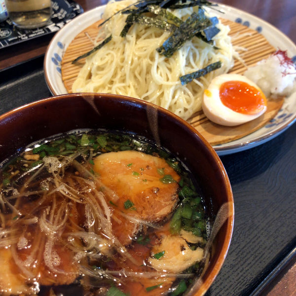 「江戸つけめん　少なめ　たまご付　700円」@らーめんばる ととやの写真