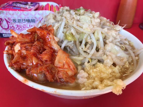 「小ラーメン＋キムチ」@ラーメン二郎 仙台店の写真