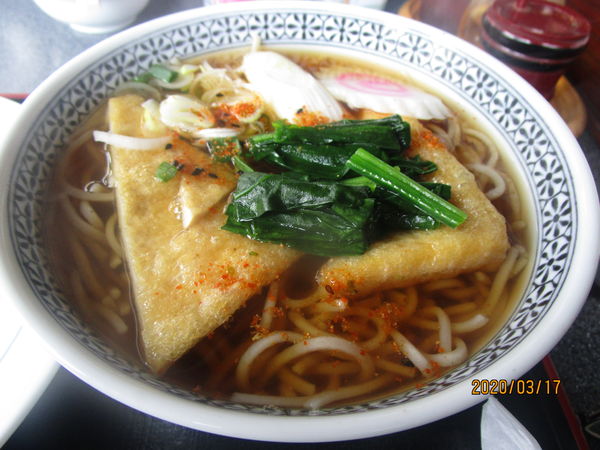 「きつね蕎麦 560円」@信州の写真