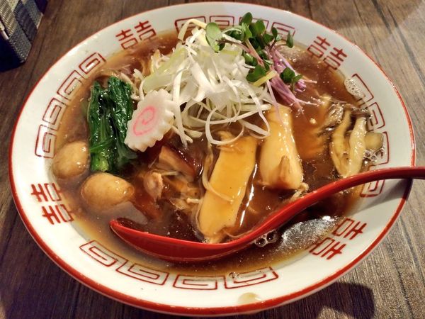 「要予約限定 煮干しと餡掛けキノコの中華SOBA」@ラーメンLabソウハチヤの写真
