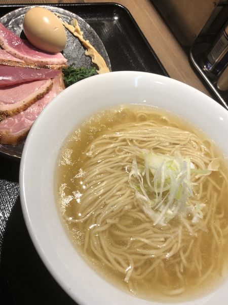 「特製鴨と三大地鶏の塩そば＋大盛＋鴨と地鶏丼」@鴨出汁中華蕎麦 麺屋yoshikiの写真
