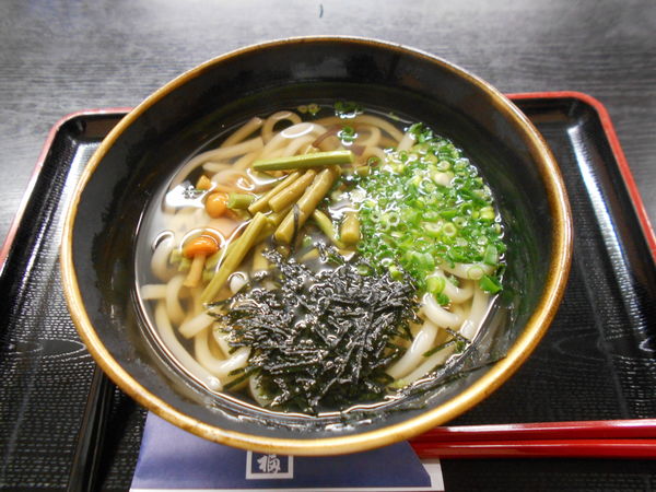 「山菜うどん」@奥出雲そば処 一福 出雲大社神門通り店の写真