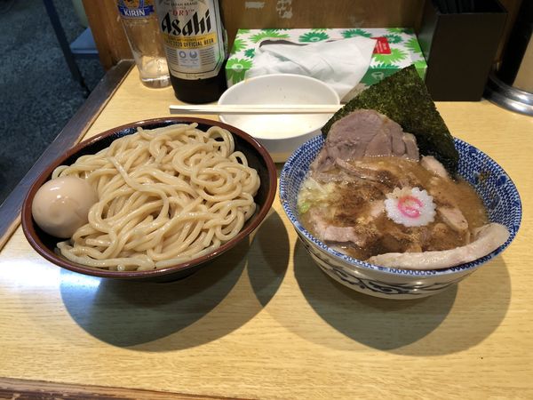 「つけチャーシュー+ビール」@くり山の写真