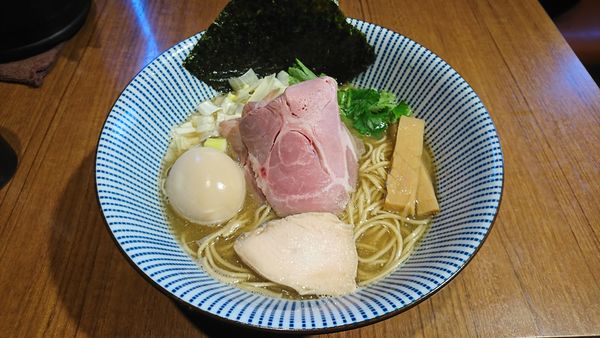「一番搾りの煮干しそば 特製」@寿製麺よしかわ 川越店の写真