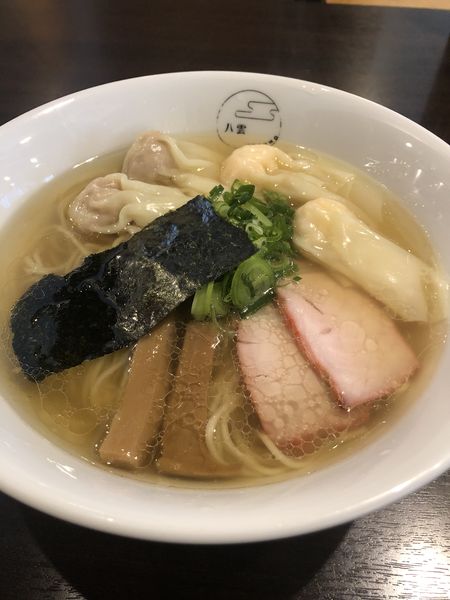 「特製ワンタンハーフ（白）」@八雲の写真