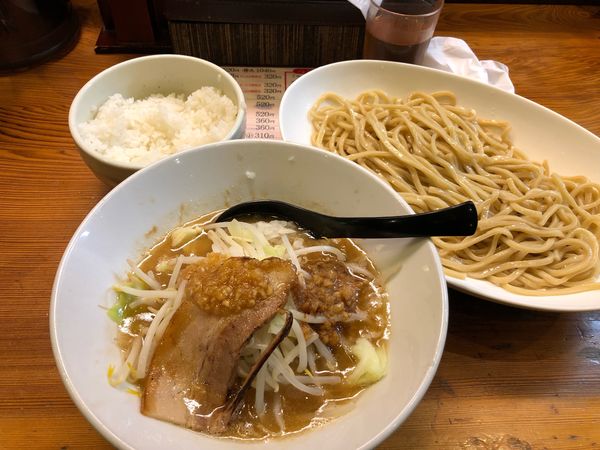 「G郎つけ麺 900円 ライス小110円」@三代目麺処 「まるは」極 船橋店の写真
