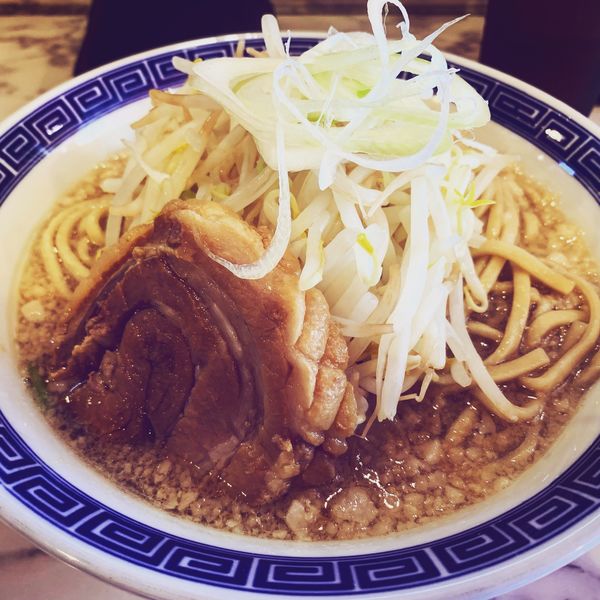 「男そば（大）ヤサイ少なめ」@麺屋一男の写真