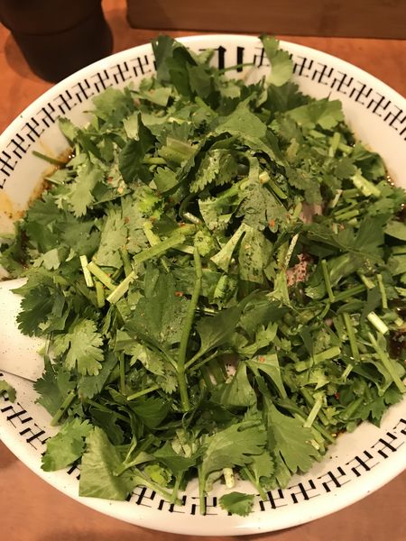 「スパイス-ダブルパクチーラーメン　1,180円」@スパイス・ラー麺 卍力 秋葉原店の写真