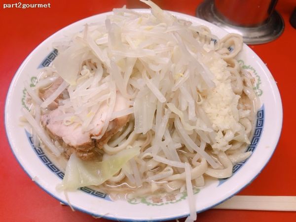 「小ラーメン 「ニンニク」(500円)」@ラーメン二郎 目黒店の写真