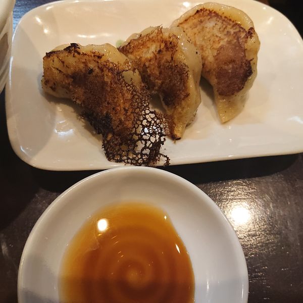 「カレーラーメン900円、餃子セット350円」@鎌倉RENの写真