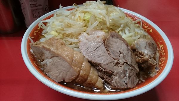 「麺増し・カタカタ(ヤサイカラメ)￥７５０」@ラーメン二郎 上野毛店の写真