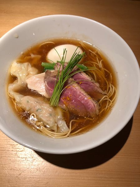 「特製醤油そば・鶏そぼろごはん」@鶏そば 山もとの写真