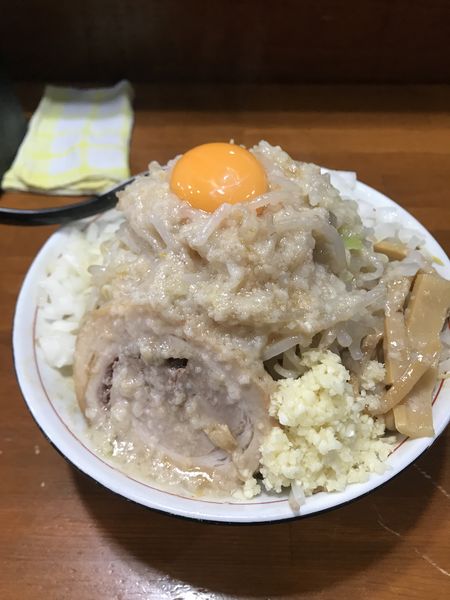 「油めん、全マシ」@らーめん kaeruの写真
