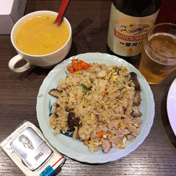 「ケバブチャーハン＋スープ」@カマルファーストフードアンドバーの写真