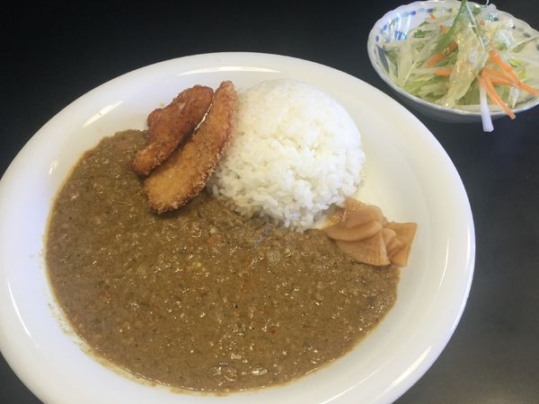 「カレーライス+チキンカツ(¥500+100)」@吾ガ輩ハネコの写真