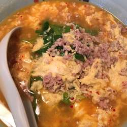 タンタンメン　ひき肉ダブル　ニラ