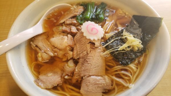 「長岡中華そば＋チャーシュー増し」@かみの屋の写真