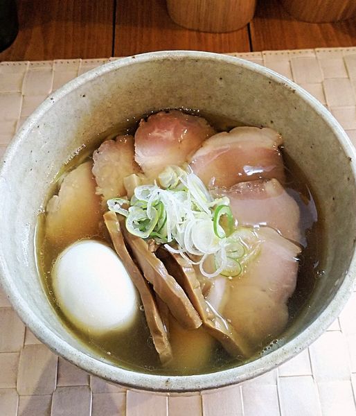「肉玉汐そば 1100円」@らぁ麺や 汐そば雫の写真